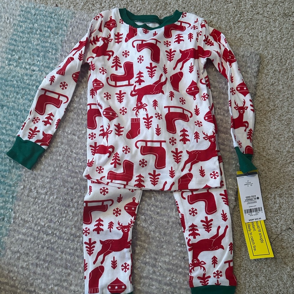 Carter’s brand new with tags Christmas pajamas